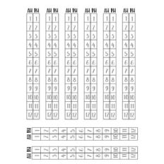 vertical 12 hour time tracker