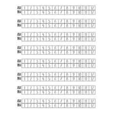horizontal 12 hour time trackers