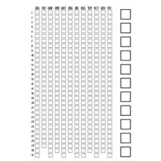 annual tracker for bullet journals