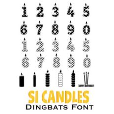 candles dingbats font