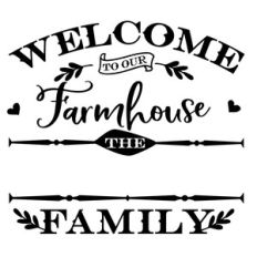 welcome to our farmhouse family name sign