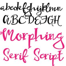 zp morphing serif script