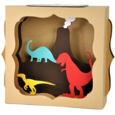 dinosaur gift card box