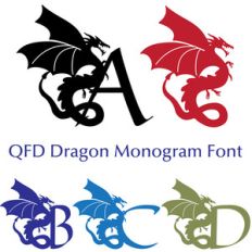 qfd dragon monogram font