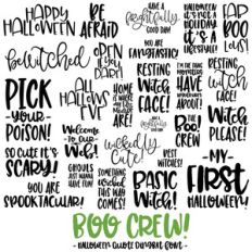 boo crew! halloween quote font