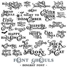 font ghouls quote dingbat font