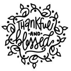 thankful and blessed wreath