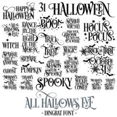 all hallows eve quote font