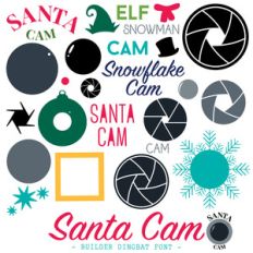 santa cam builder dingbat font