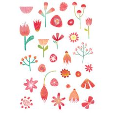 celebration flower stickers
