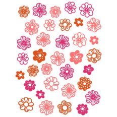 kimono flower stickers