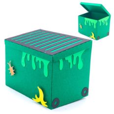 3d garbage dumpster box