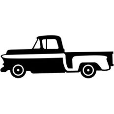 old truck silhouette