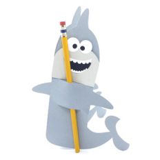 pencil holder shark card