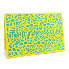 thank you flowers card