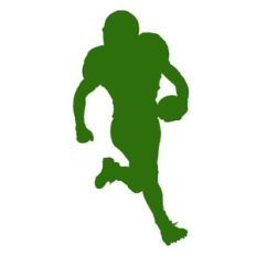 football player silhouette