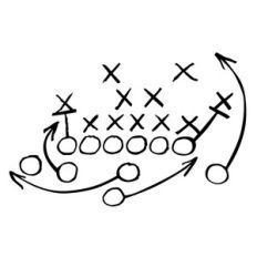 football play drawing