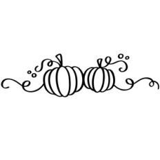 thanksgiving pumpkin flourish