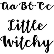 little witchy script font