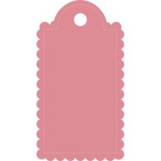 stitched scalloped tag
