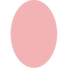 stitched oval