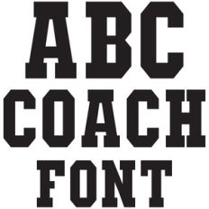coach font