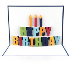 pop up card happy birthday words