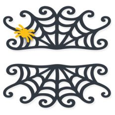 spiderweb halloween frame