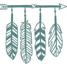arrow with feathers