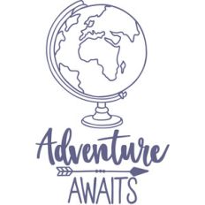 adventure awaits globe