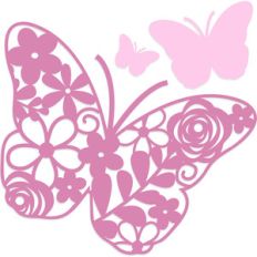 floral small butterflies