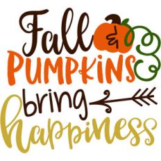 fall and pumpkins bring happiness