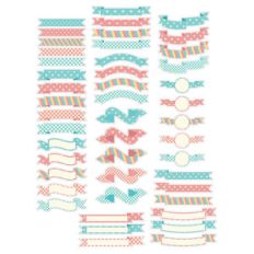 pastel banners