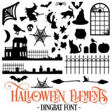 halloween elements font