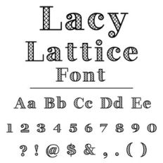lacy lattice font