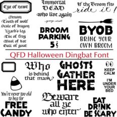 qfd halloween dingbat font