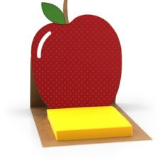 sticky note easel card apple