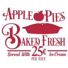 apple pie sign