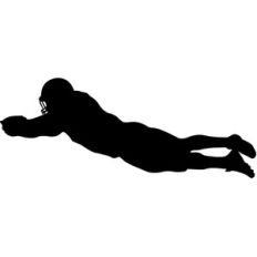 player jumping for touchdown
