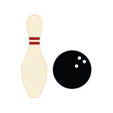 bowling ball and pin