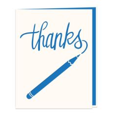 pencil card thanks