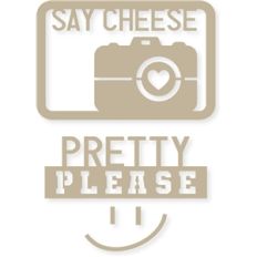 4x6 'say cheese please' life card