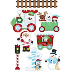north pole express christmas stickers / die cuts