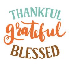 thankful grateful blessed