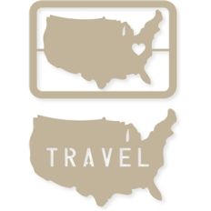4x6 travel/united states journaling card