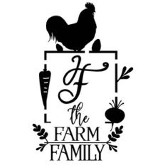 the farm family name monogram frame