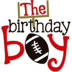 the birthday boy football