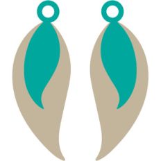 layered feather earrings