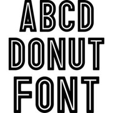 donut font