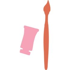 paint and paintbrush
